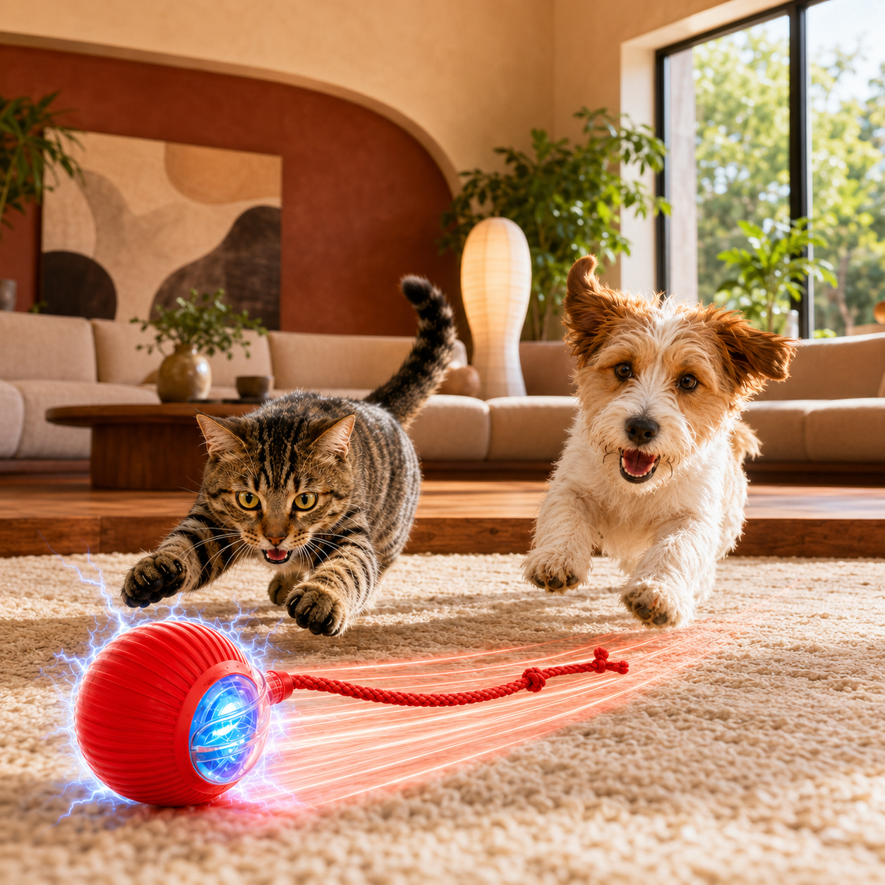 Interactive Smart Ball for Cats & Dogs
