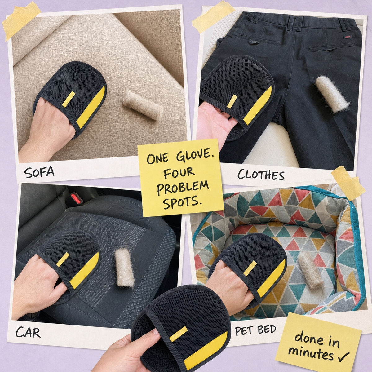 Pet Hair Removal Grooming Glove